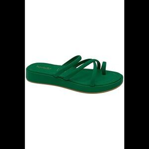 Seychelles Flat Sandals Rule The World Green - Medium